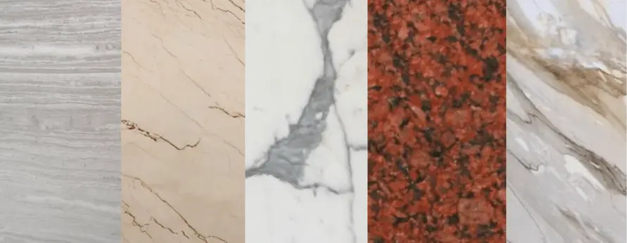 Natural stone slab collection