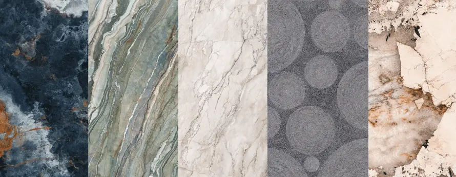 Sintered stone surface collection